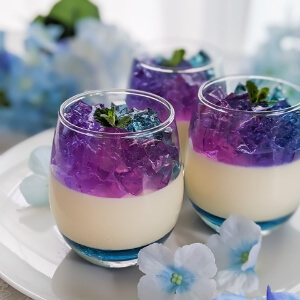 キラキラ♪紫陽花ゼリー